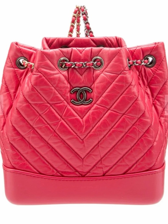 CHANEL Handbags - CHANEL Red Gabrielle Backpack (Small)